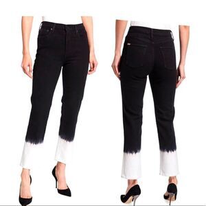 ALICE + OLIVIA JEANS Stunning Ombré Straight Jeans black white BNWT